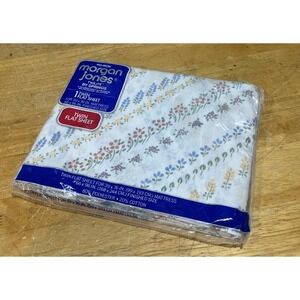 Vtg Morgan Jones Twilite By Springs Vintage Twin Flat Sheet Floral Cottagecore